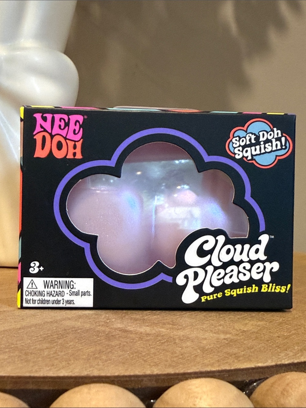NeeDoh Cloud Pleaser Soft Squish Toy - Pink